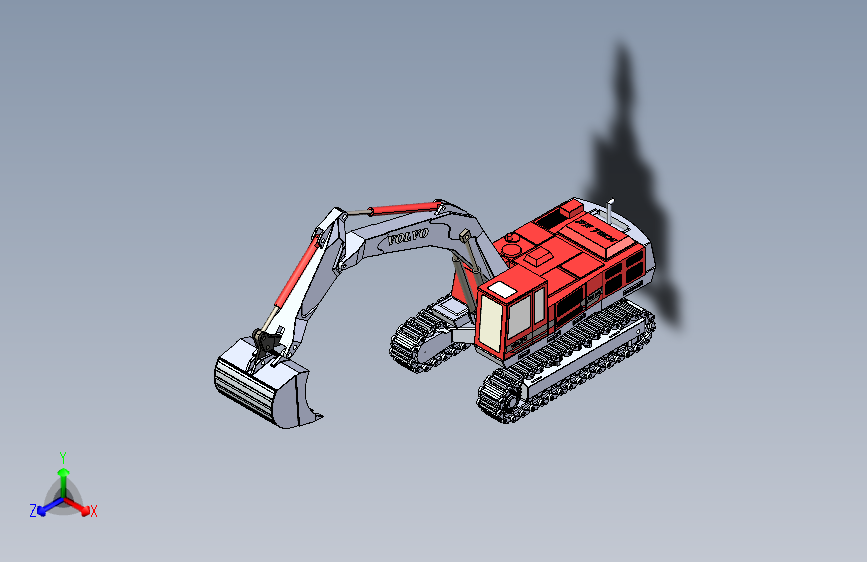 B2003624-沃尔沃挖掘机3D模型