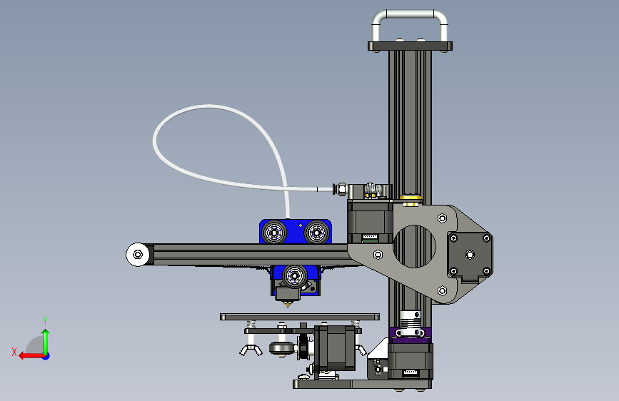 B2003341-Tronxy X1 3D 打印机 背面视图