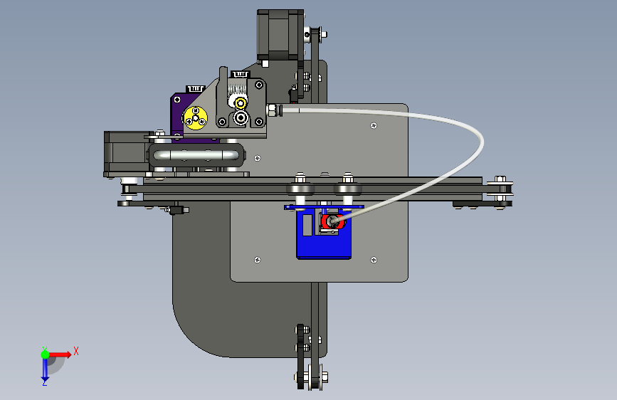 B2003341-Tronxy X1 3D 打印机 俯视图