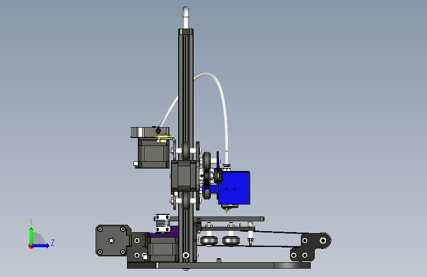 B2003341-Tronxy X1 3D 打印机 左侧视图