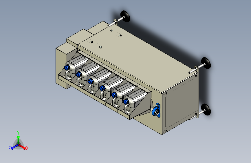 B3002823-用于混合6个罐的颜色的混合器