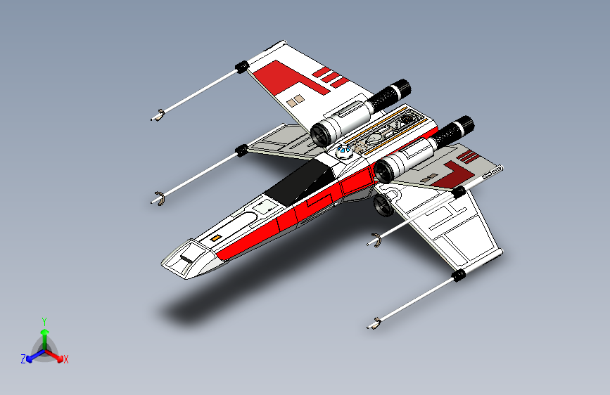 B2003443-X翼战斗机