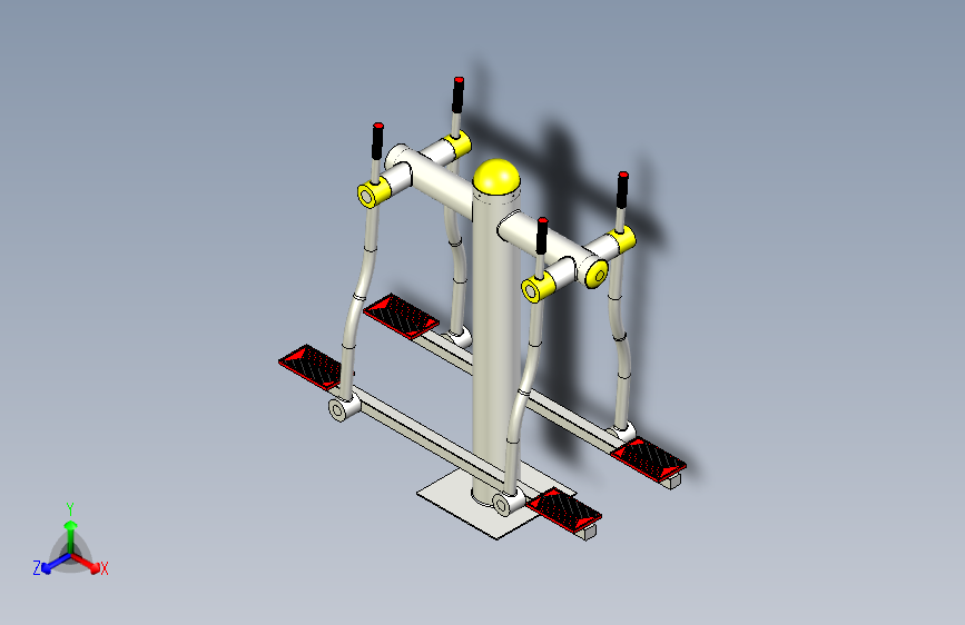 B2003569-双人行走 (双人徒步) 健身器材