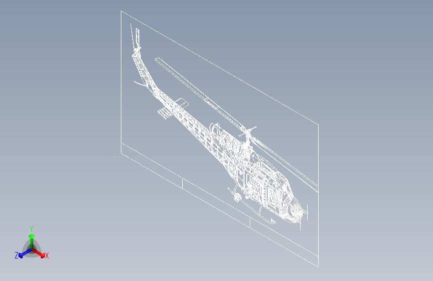 B3002872-UH-1B 飞鹰直升机