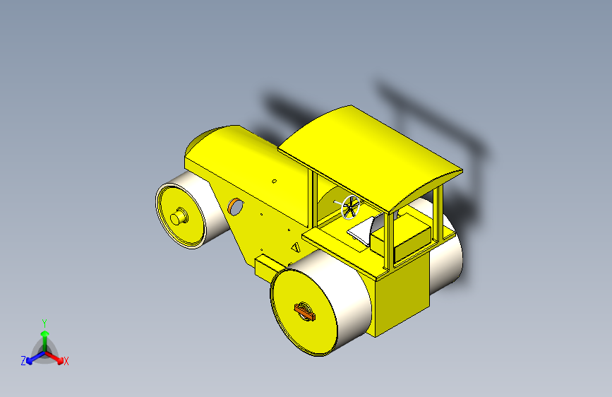 B3002840-压路机 3D 模型