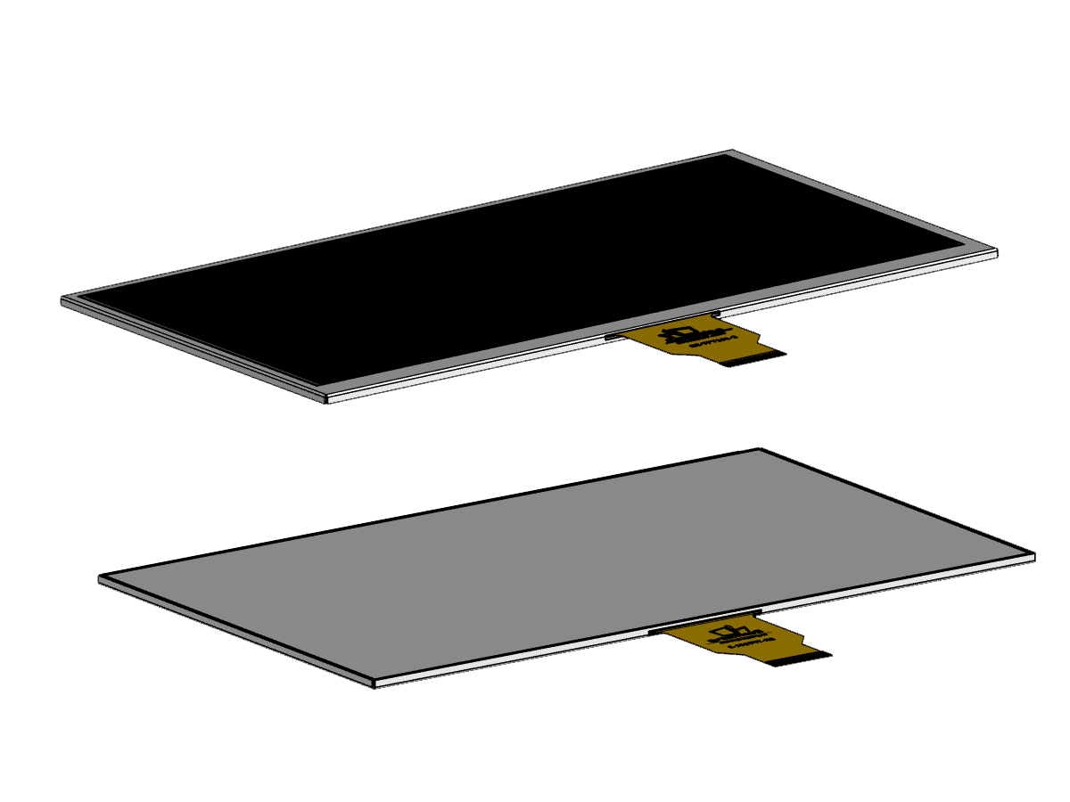LVDS 10.1 英寸 1024x600 LCD 显示屏.