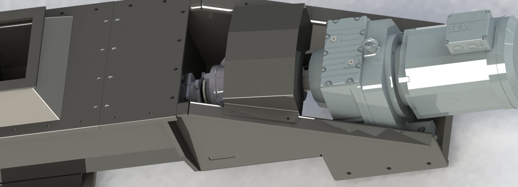 直径450mm x长度10000mm螺旋输送机