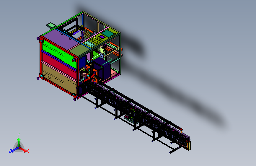 钣金加工中薄平板材自动堆叠装置