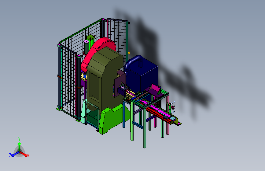 薄料连续冲压拉料装置