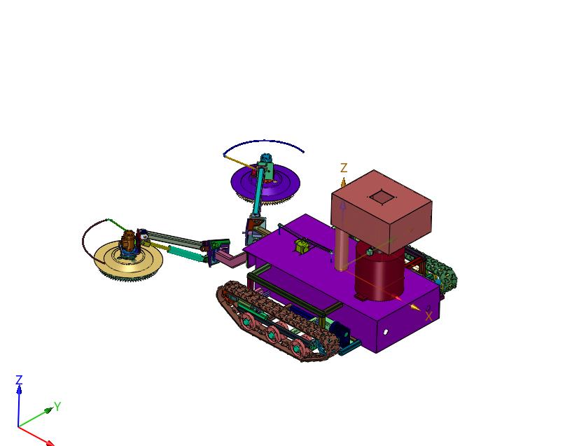 便携式菜园双侧避障除草机