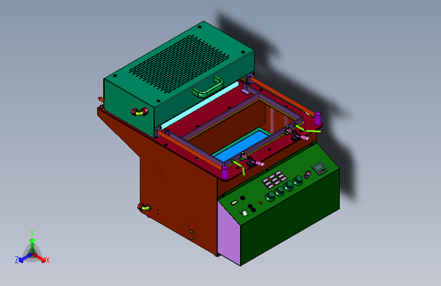 单工位真空成型吸塑机