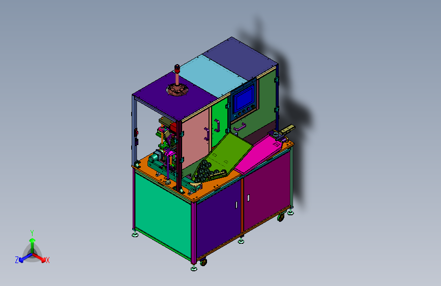 电机磁片自动点胶装配机