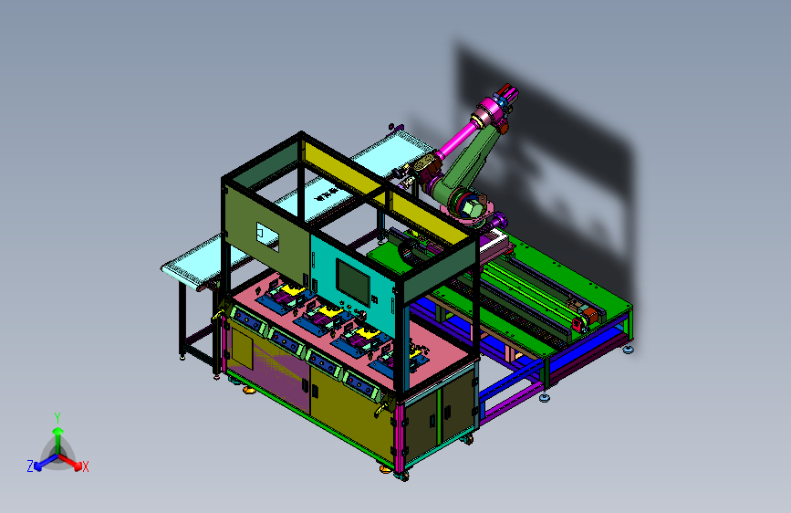 电机接口检测机器人站