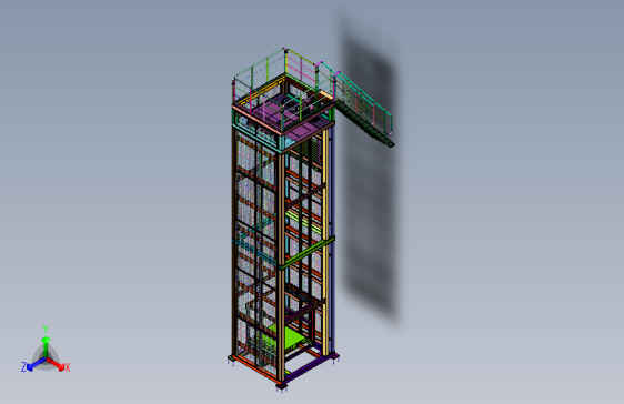 大吨位货物用链条式转运升降机