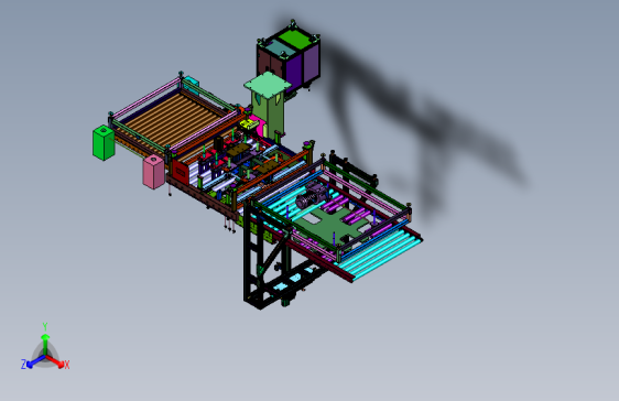 大型不干胶标签贴的贴标装置