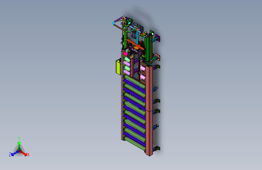 多辊筒周转上料车