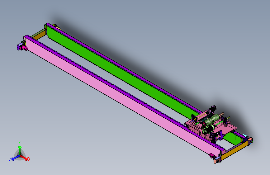 防脱轨的轨道门式起重机