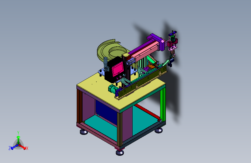 金属圆棒自动排队检测装置