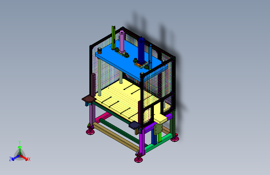 开式工作台升降双点压力机