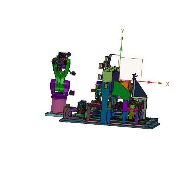埋入式注塑件的裁切摆盘设备