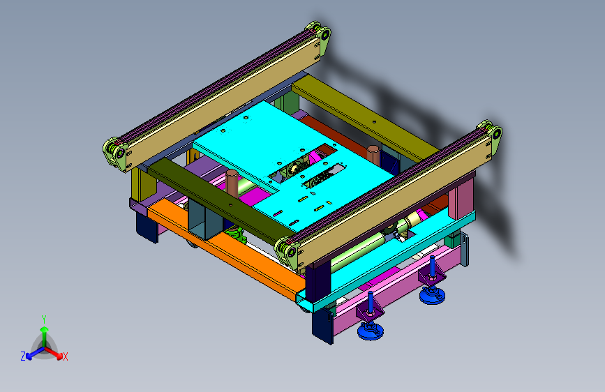生产线用链条横移装置