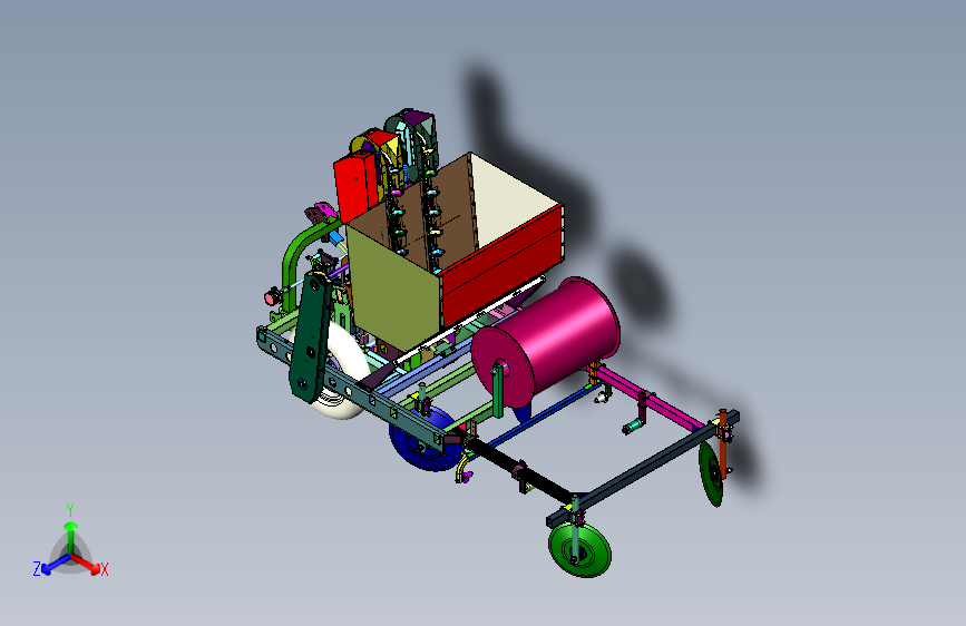 蔬菜瓜果种植铺地膜自走式机器