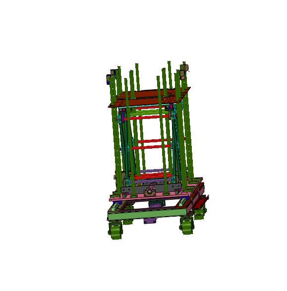 推车双工位剪式升降机