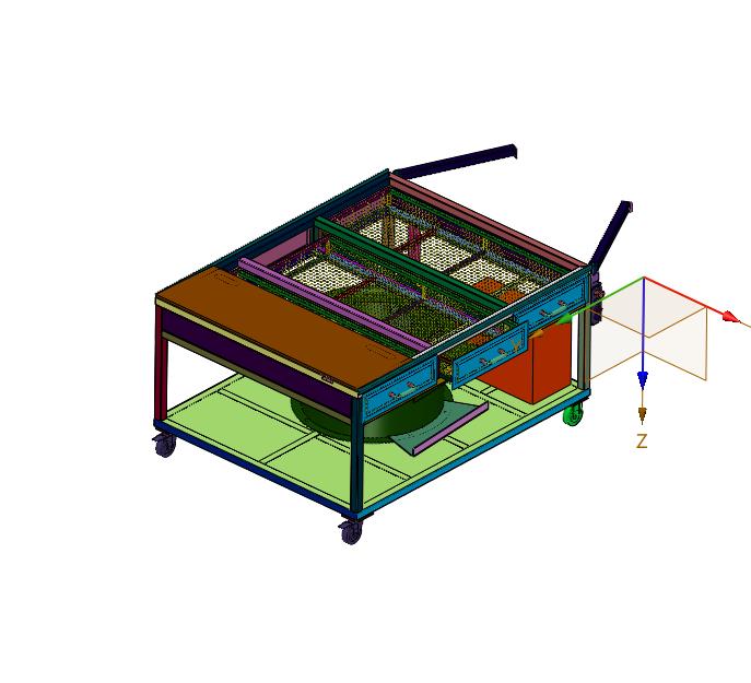 吸风区域可调的打磨除尘工作台