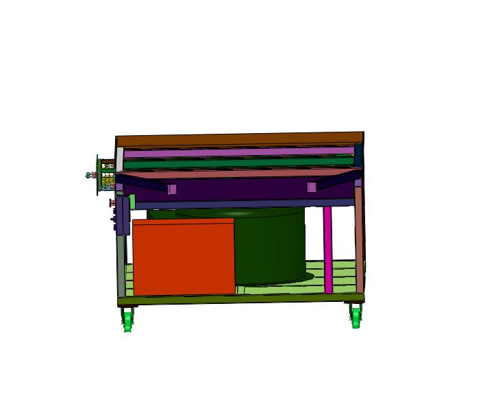 吸风区域可调的打磨除尘工作台
