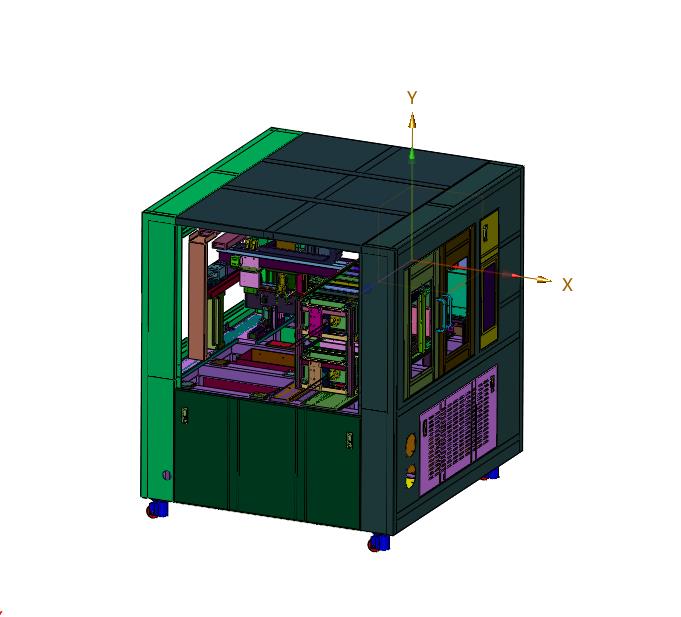 芯片成品检测系统及其Tray盘上下料机构