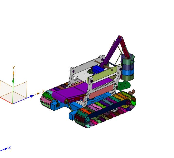 循环履带式植树机器人