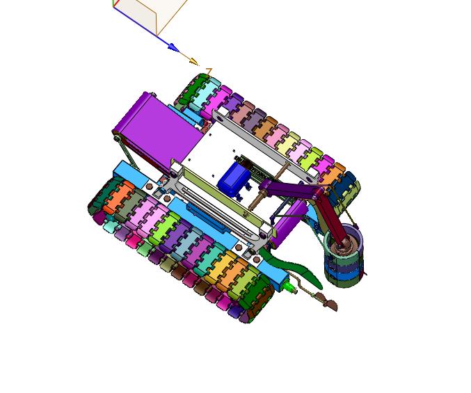 循环履带式植树机器人