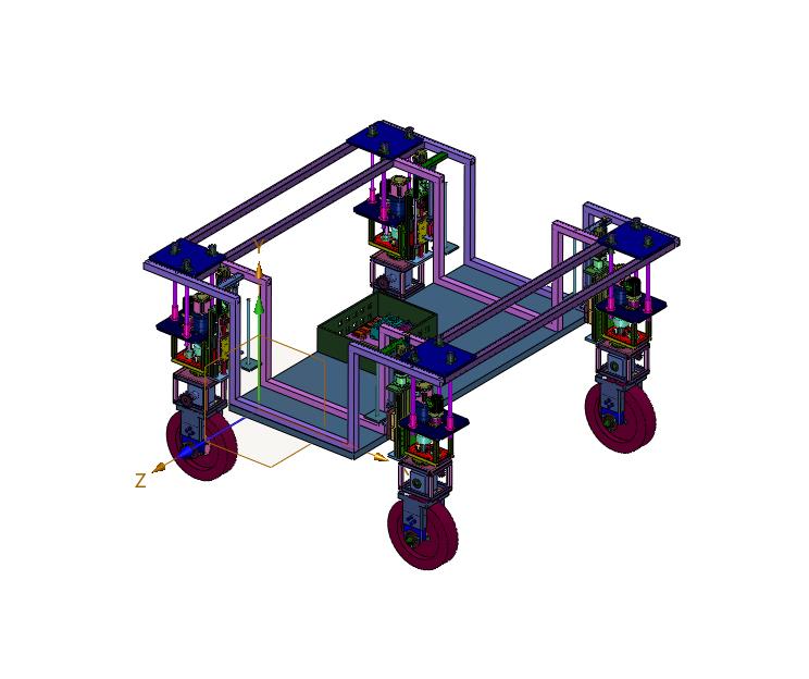 野外多功能轮式无人车辆平台
