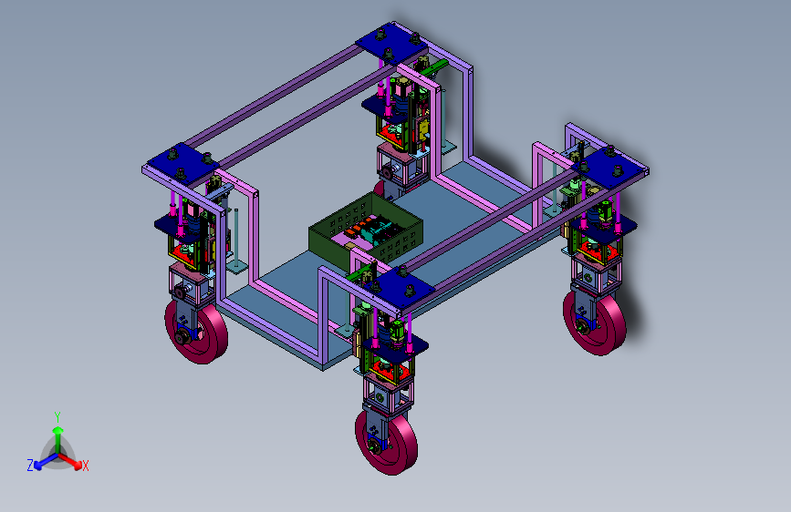 野外多功能轮式无人车辆平台