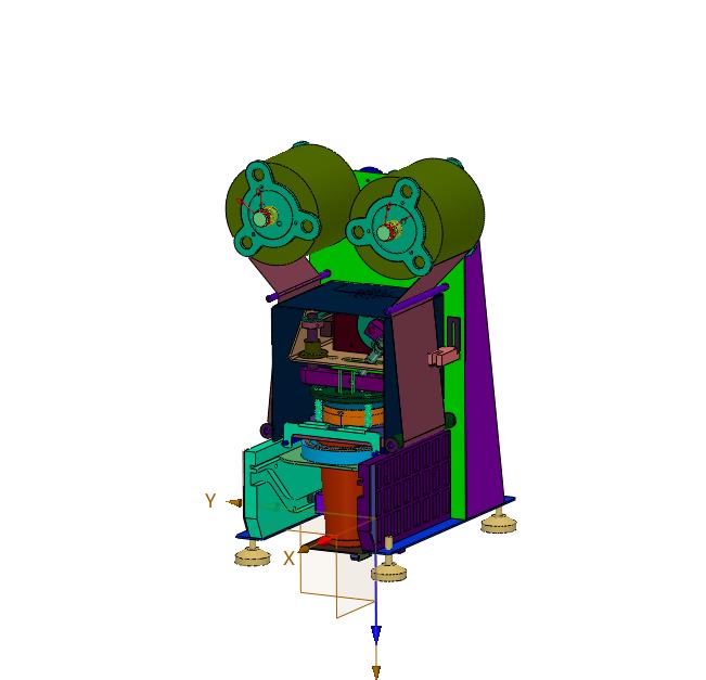 饮料杯子杯口封膜机