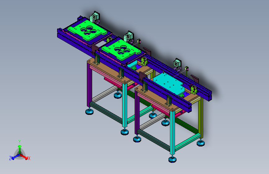 载盘升降转移输送系统