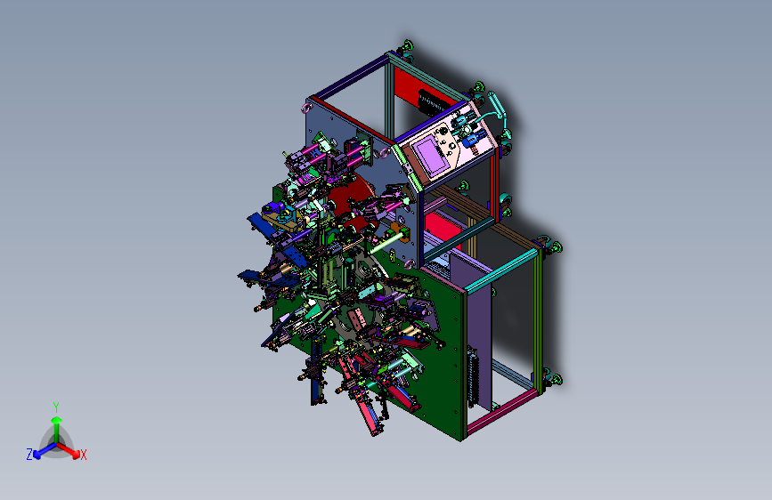 装配塑料壳体减速齿轮箱设备