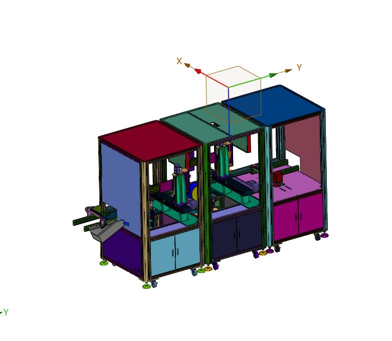 自动打扣贴标一体机