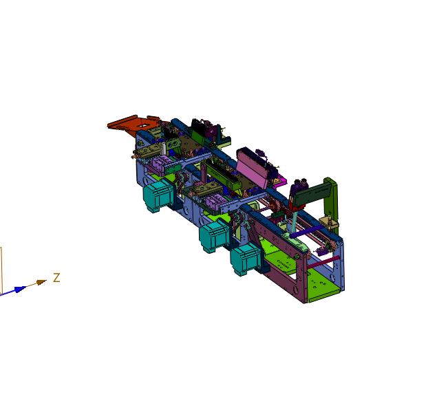 自动贴麦拉打标分段装置