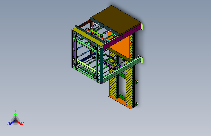 自动投放多种托盘的栈板机