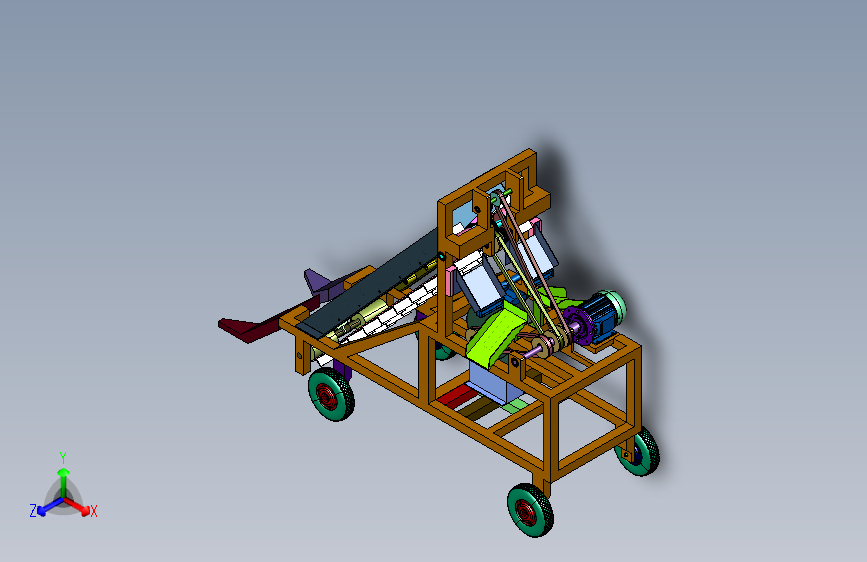 自走式朝天椒割倒机