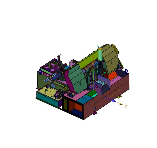 可调节金属带角度的金属带锯床