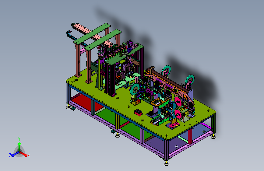 铝壳电池电芯合拢包膜机