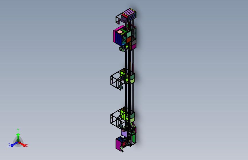 汽车零部件组装用双层循环线