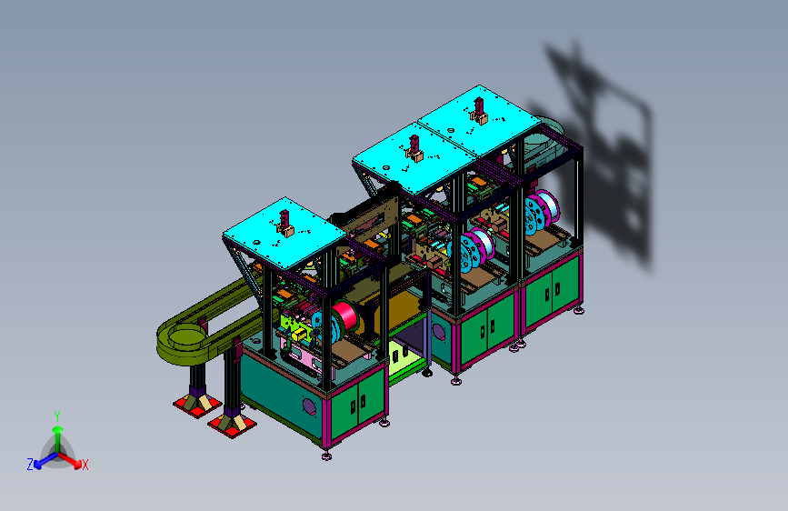 手机内置自动贴防护泡棉装置
