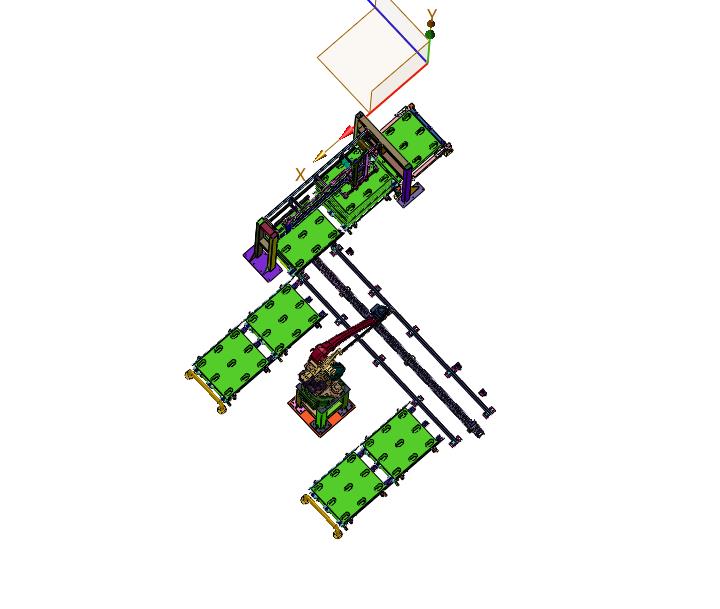 塑胶地台板机器人码垛系统