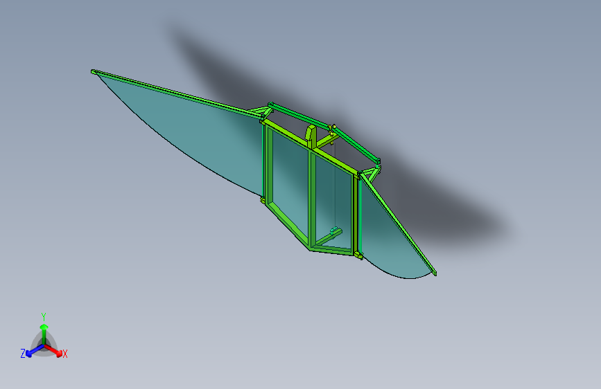 DIY一根橡皮筋扑翼鸟模型
