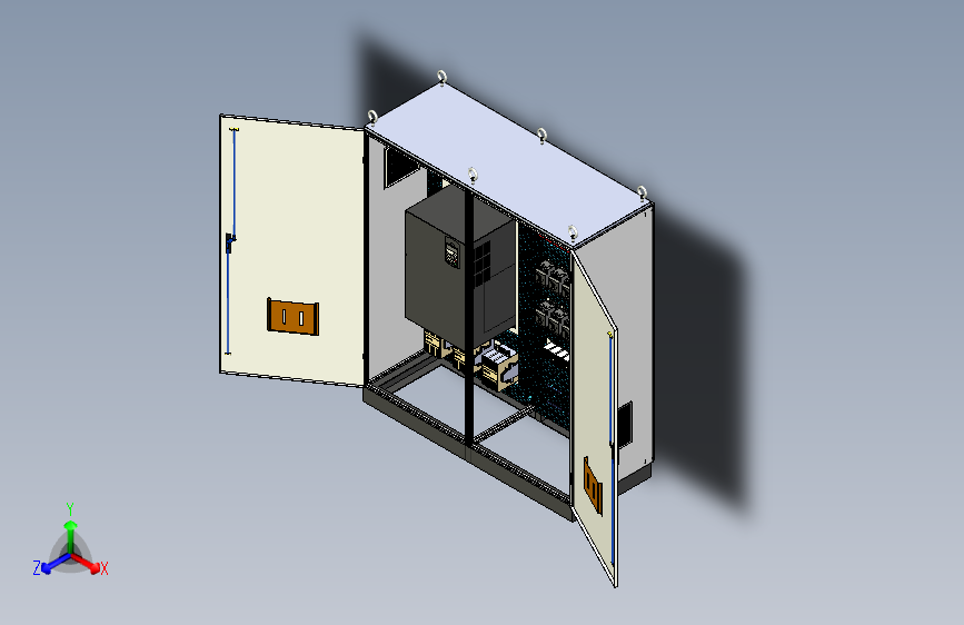 仿威图柜组装刀开关软启动plc+双电源软启动plc控制柜 56116