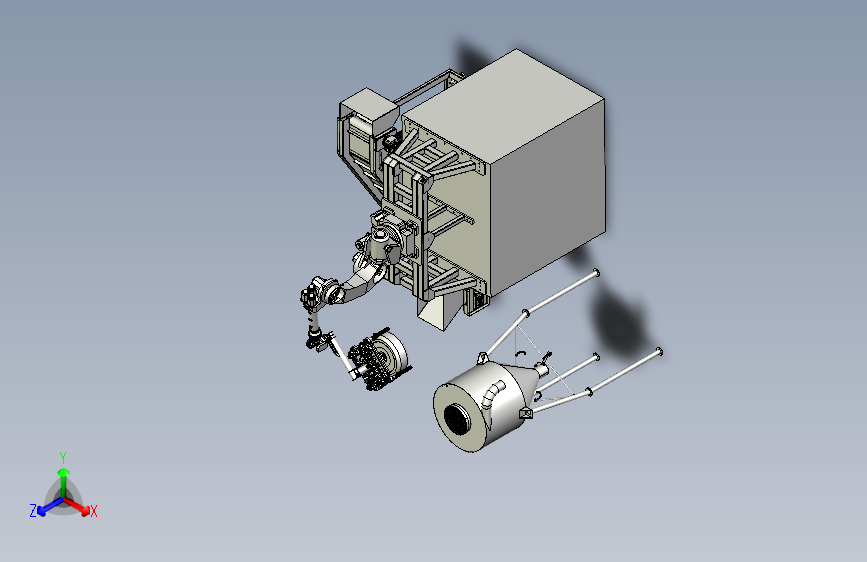 机器人自动倒料