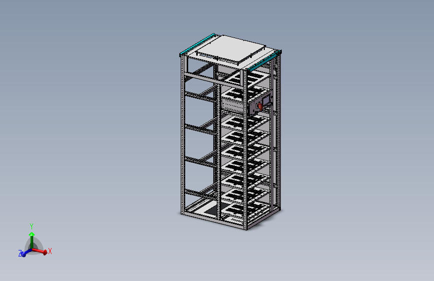 电控柜、配电箱、钣金、58.MNS机柜钣金机箱